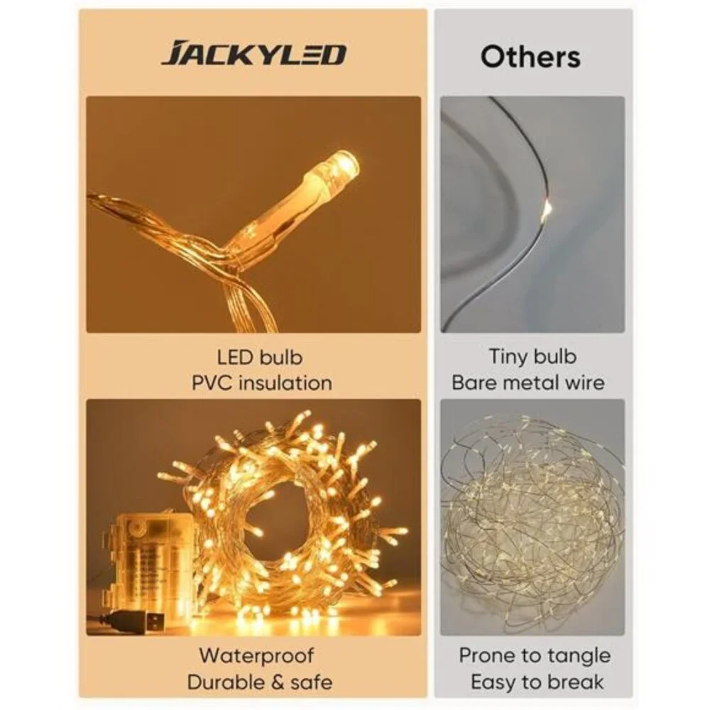 LED Ivy Garland 84Ft 12 Pack Fairy String Lights USB Battery Indoor Outdoor Deco